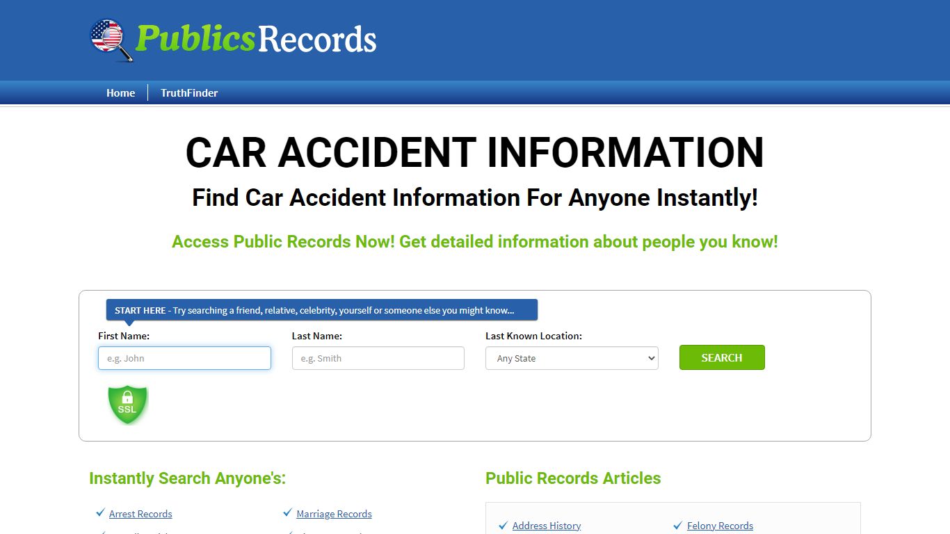 Find Car Accident Information For Anyone Instantly!