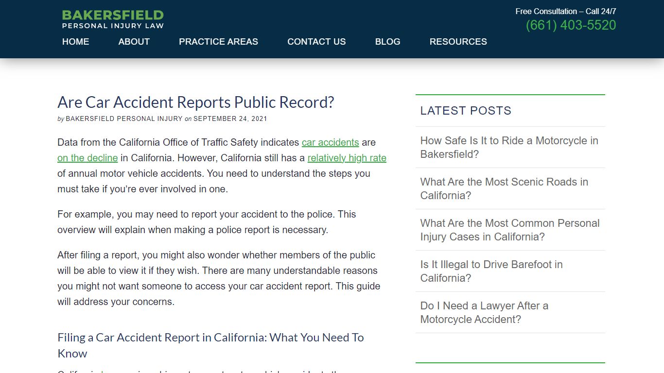 Are Car Accident Reports Public Record? - Injury Lawyers